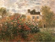 Claude Monet The Artist-s Garden Argenteuil USA oil painting artist